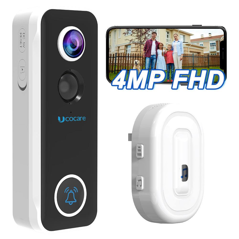 Smart Home Video - UCOCARE 4MP Wireless WiFi Video Doorbell