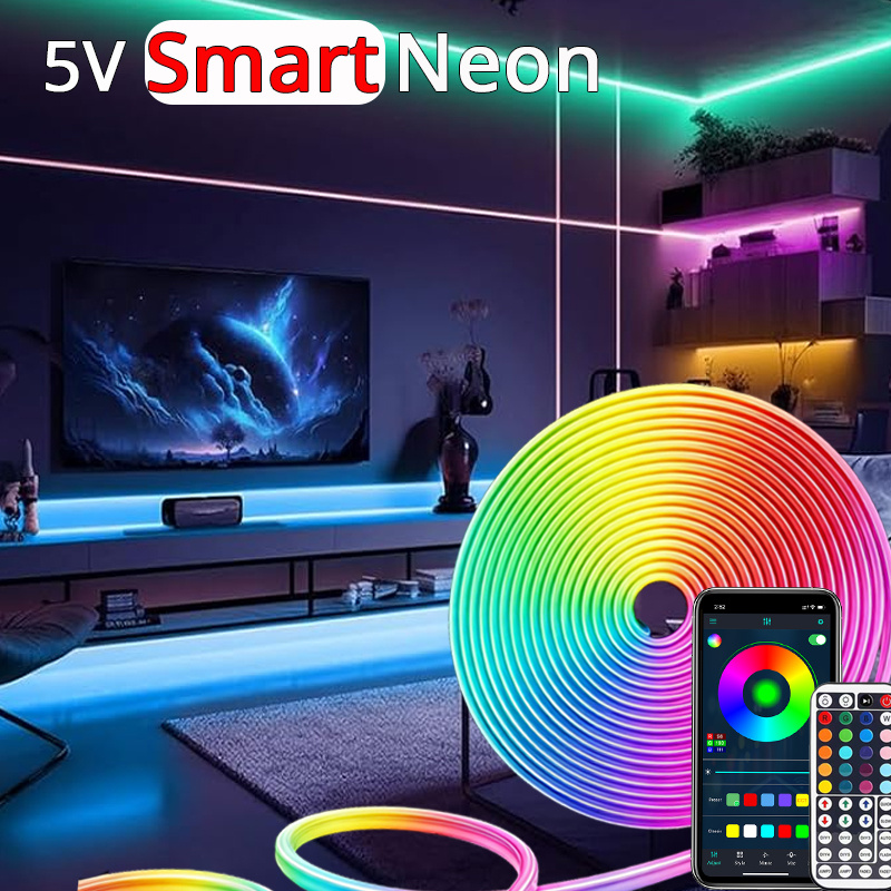 Smart Power Strip - Flexible Smart Neon RGB Strip Lights,