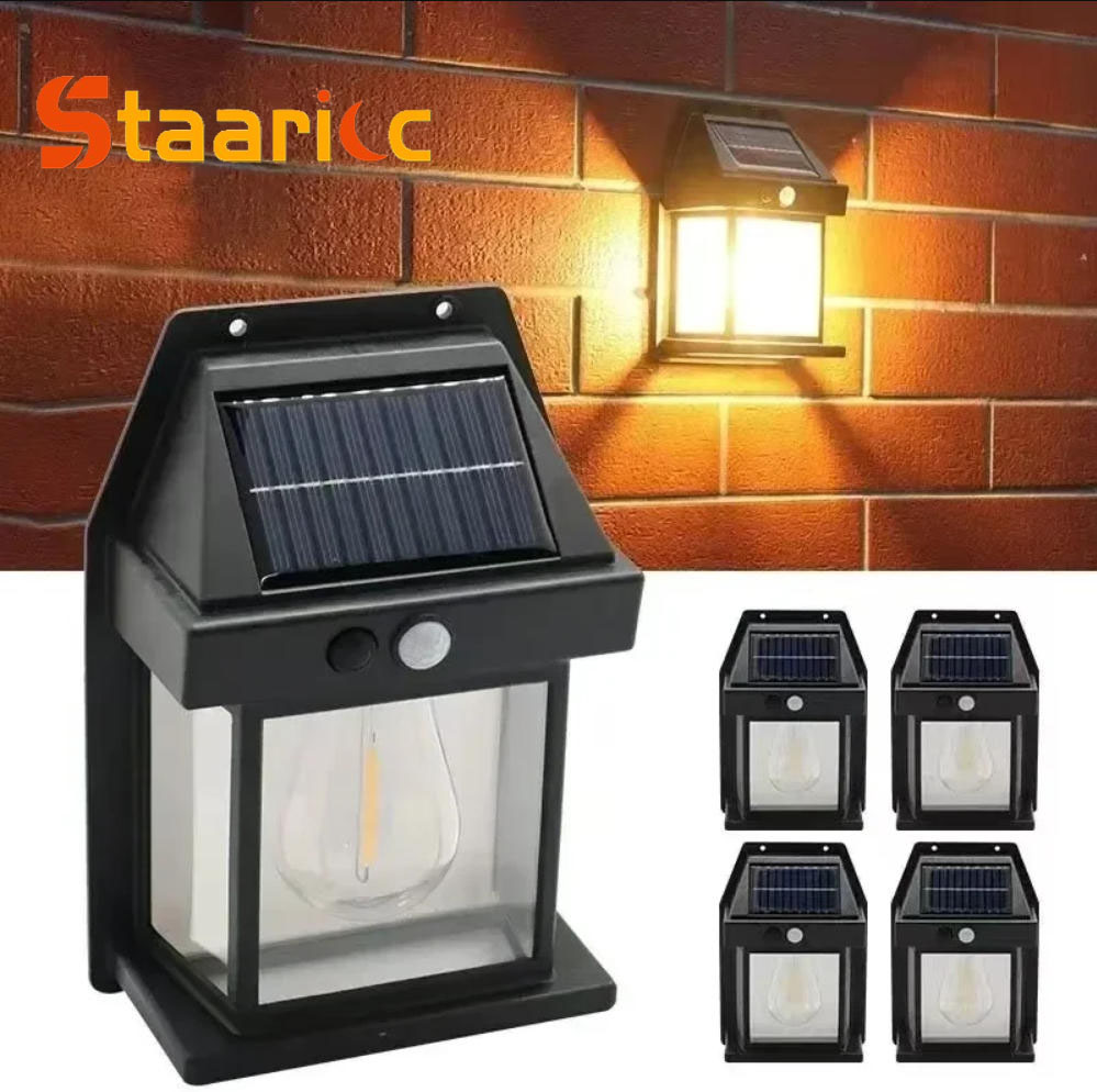 Voice Control Light Bulb - Outdoor Solar Tungsten Wall Light with
