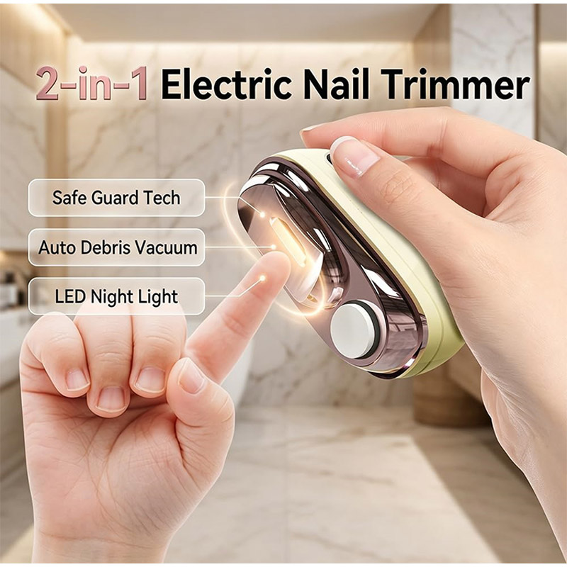 Smart Home Device - 2-in-1 Smart Electric Nail Clipper &