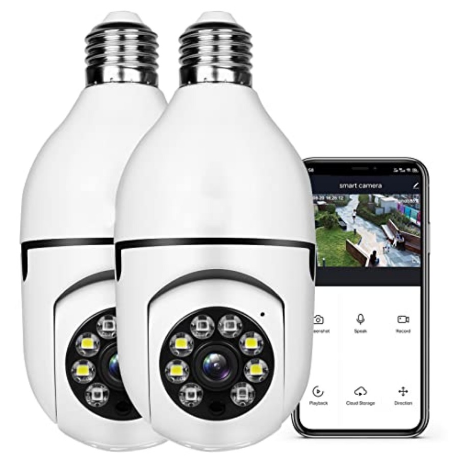 Smart Home Lighting - Light Bulb 1080P Security Wireless Camera