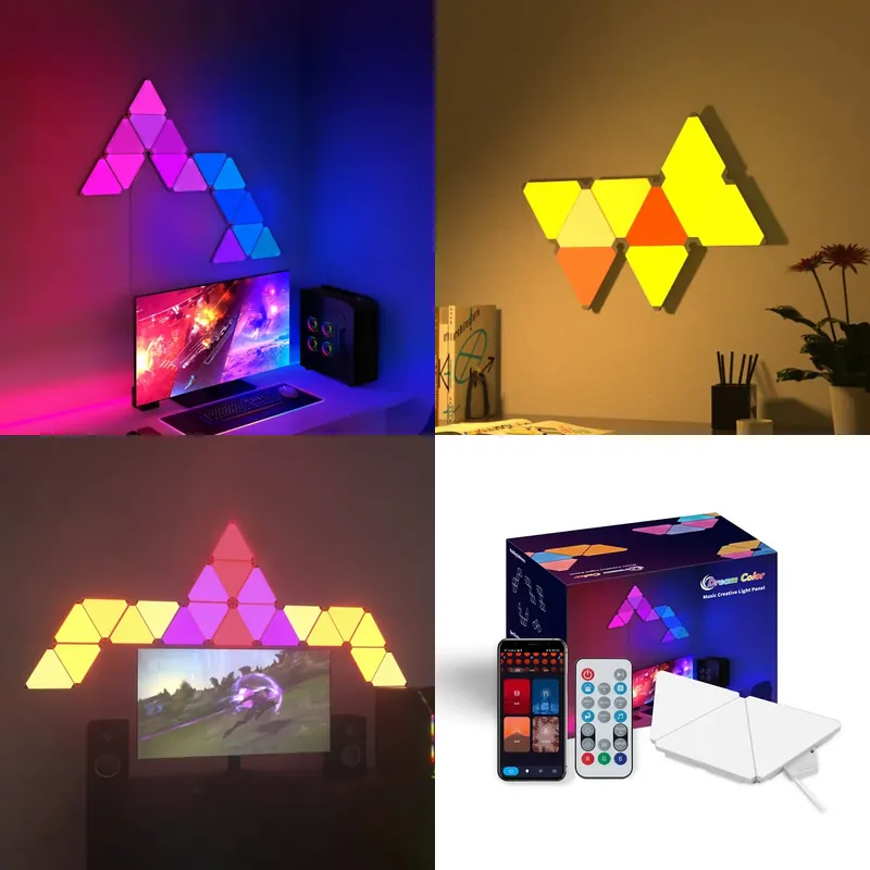 Smart Home Lighting - Banqcn Triangle LED Gaming Setup RGB