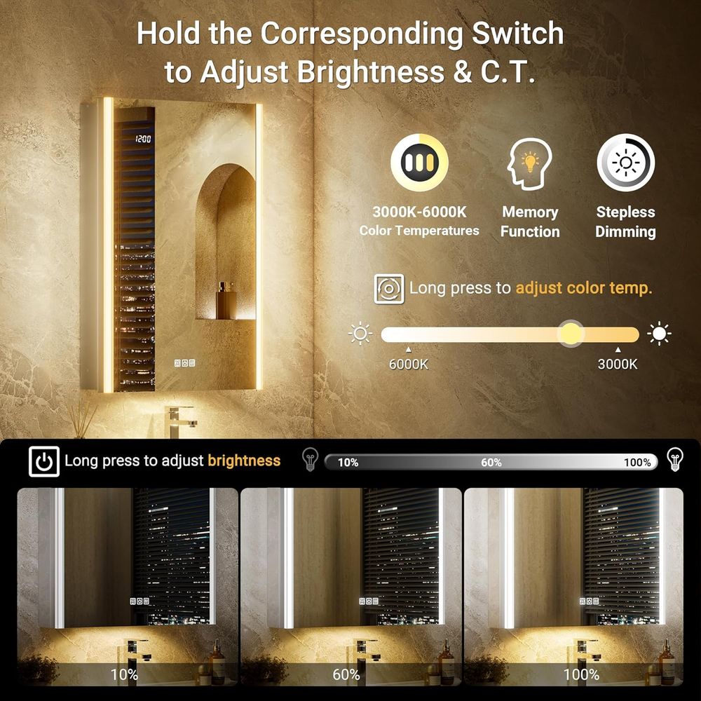 20x32 Lighted Medicine Cabinet - đánh giá và giá Smart Home Living