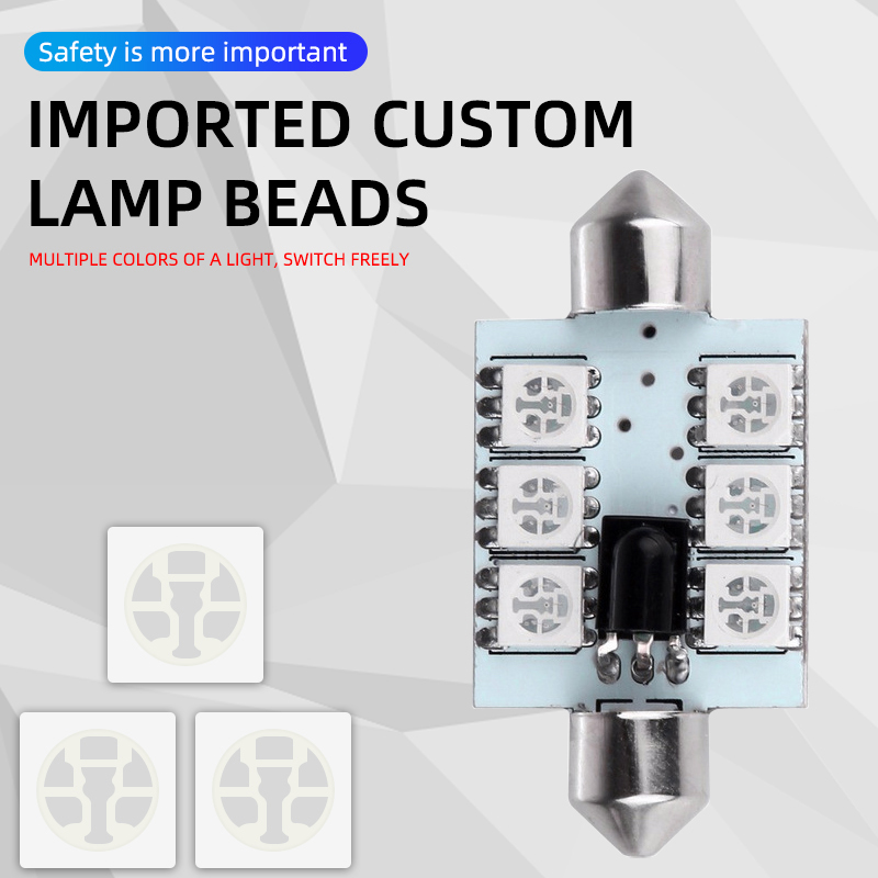 2Pcs LED C5W Festoon Roof  C10 - đánh giá và giá Voice Control Light Bulb