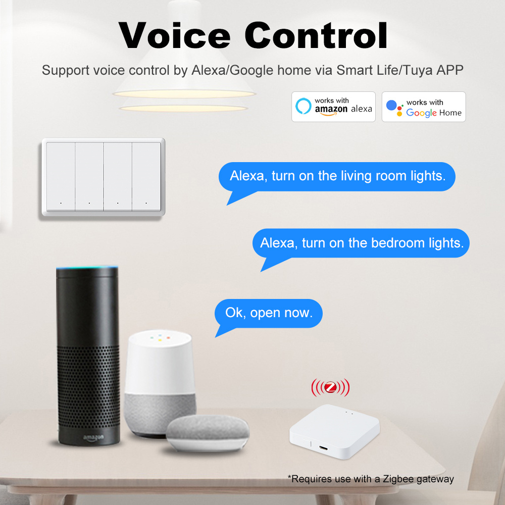 Manhot Smart zigbee Switch No  - đánh giá và giá Smart Home Lighting