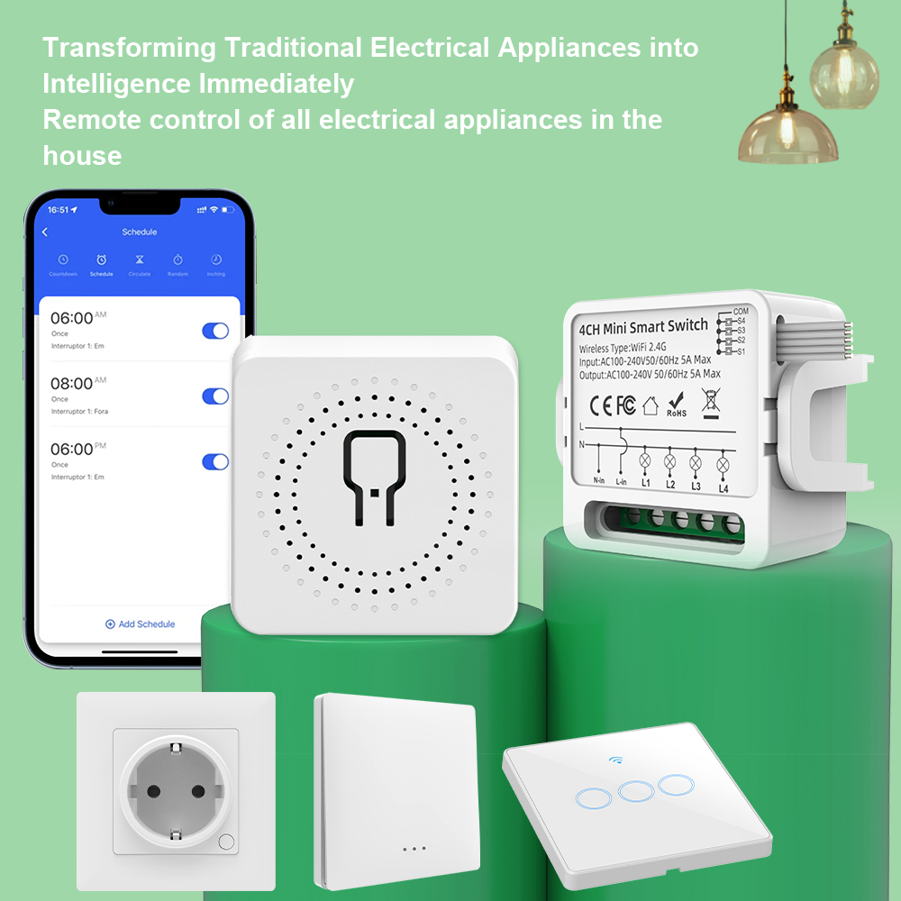 Tuya WiFi Smart Switch 1/2/3/4 - đánh giá và giá Smart Home Lighting