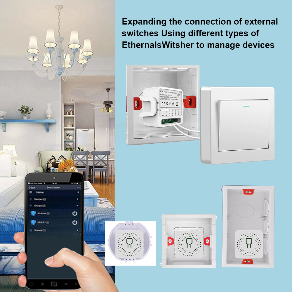 Tuya WiFi Smart Switch 1/2/3/4 - đánh giá và giá Smart Home Lighting