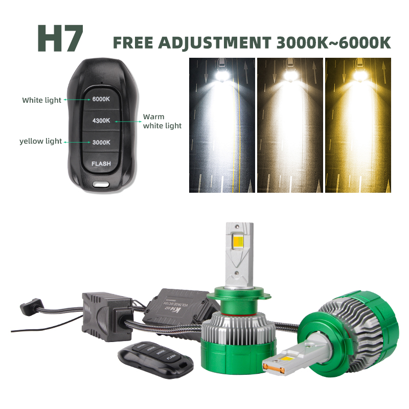 Best Seller H8 H7 Led Headligh - đánh giá và giá Voice Control Light Bulb