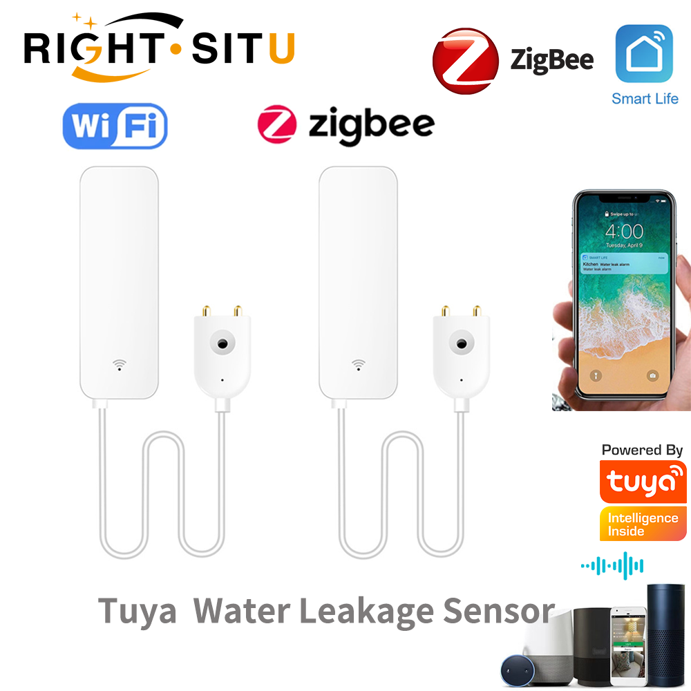 Tuya WiFi Nước Rò Rỉ Cảm Biến  - đánh giá và giá Wifi Water Sensor
