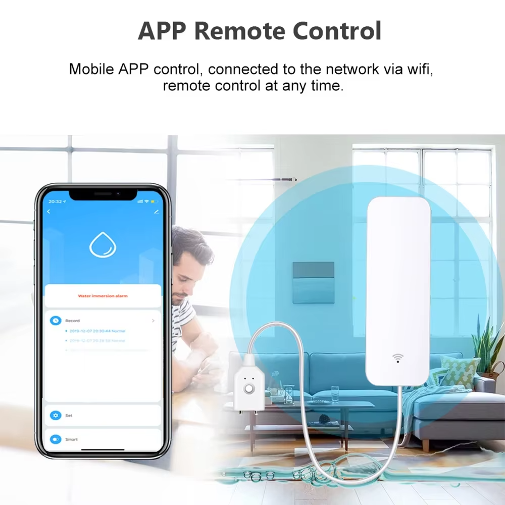 ZigBee WiFi Water Leak Sensor  - đánh giá và giá Wifi Water Sensor