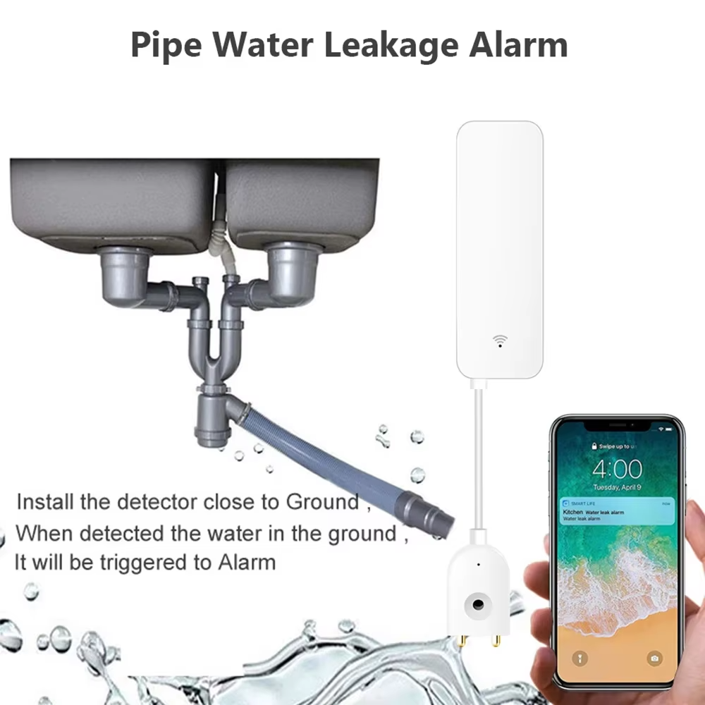 ZigBee WiFi Water Leak Sensor  - đánh giá và giá Wifi Water Sensor