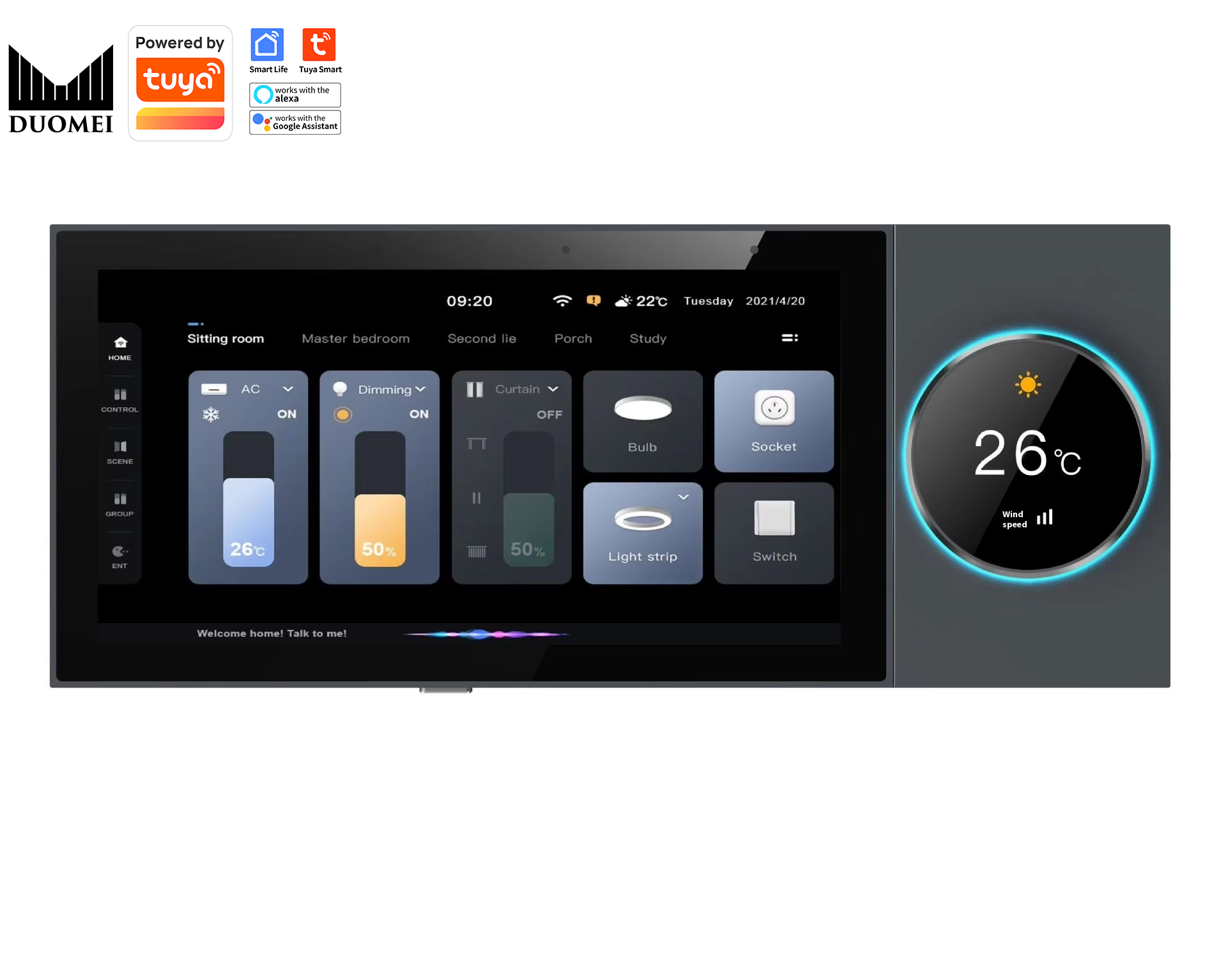 DUOMEI Smart Home System Tuya  - đánh giá và giá Smart Home Gateway
