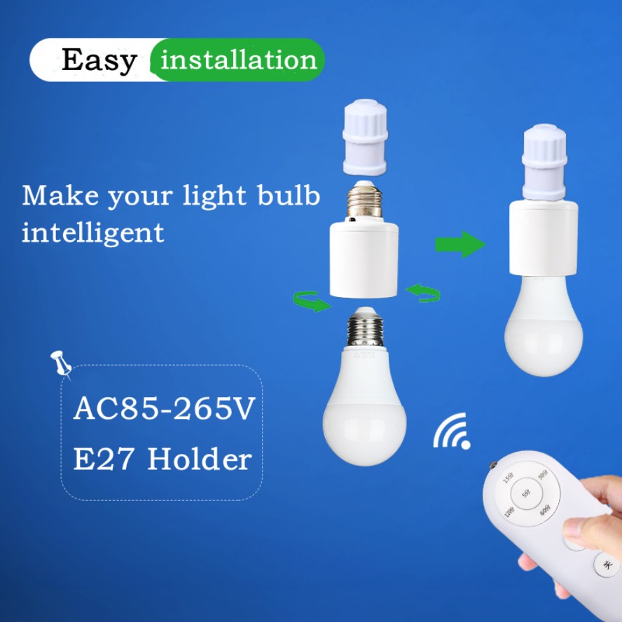 E27 Smart Wireless Remote Cont - đánh giá và giá Voice Control Light Bulb