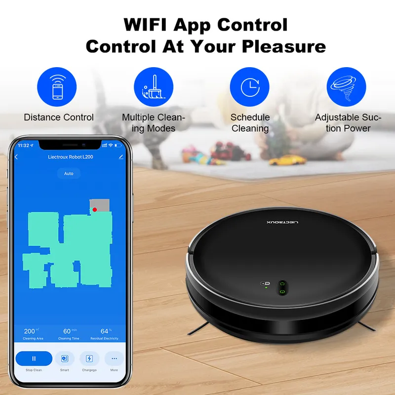 for LIECTROUX L200 Robot Vacuu - đánh giá và giá Smart Home Device