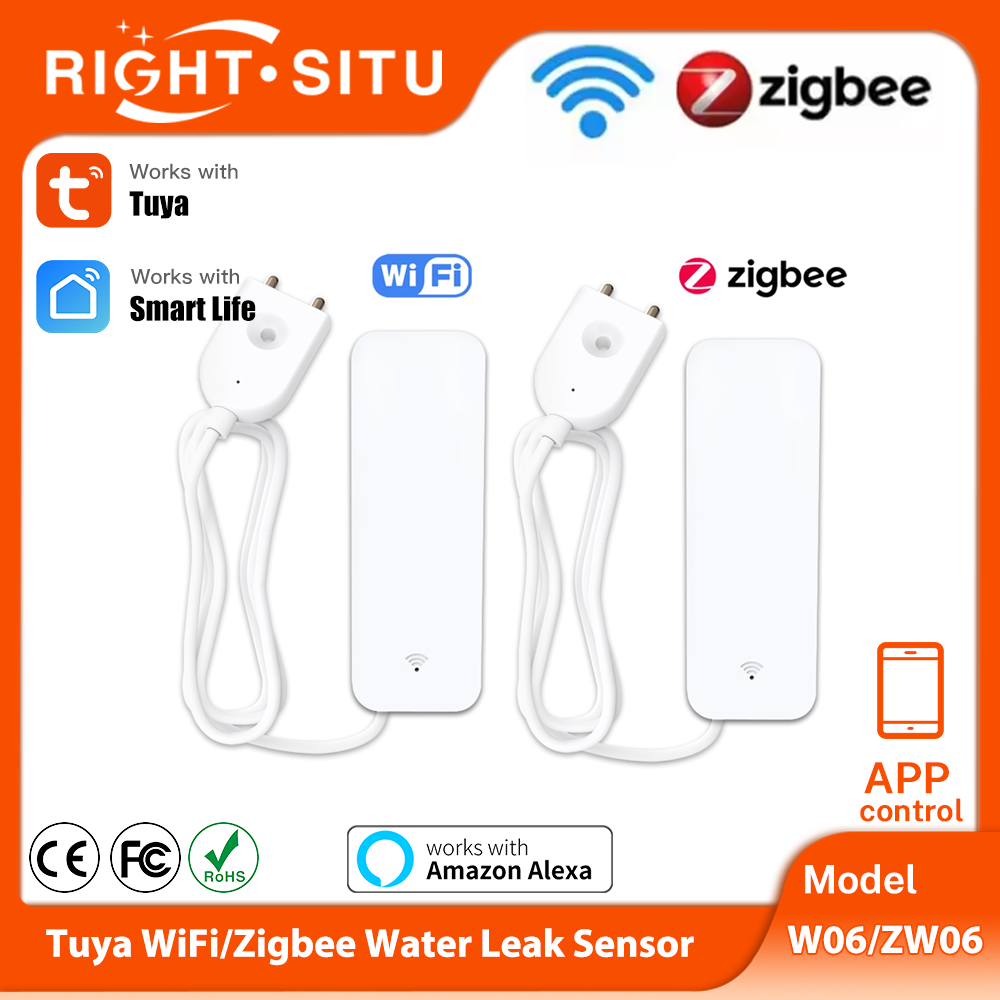 Tuya WiFi Zigbee Water Sensor  - đánh giá và giá Wifi Water Sensor