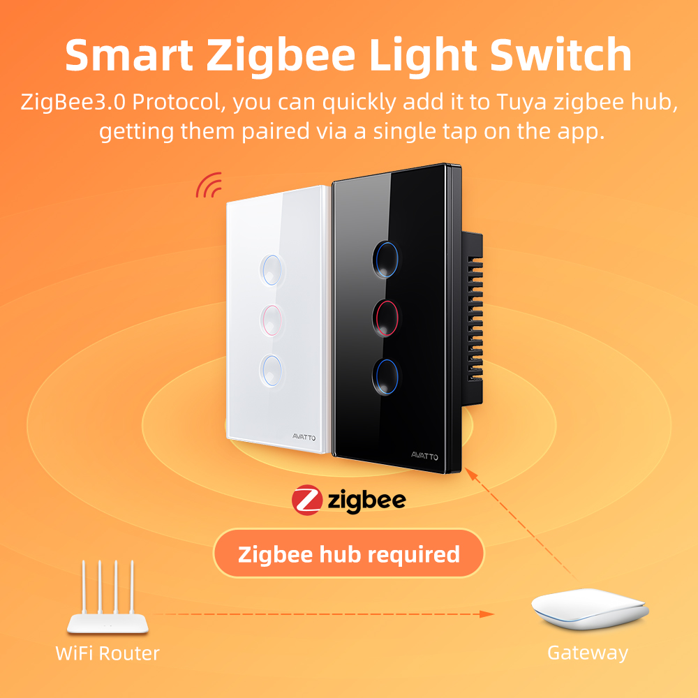 AVATTO 1/2/3/4 Gang ZigBee Sma - đánh giá và giá Smart Home Lighting