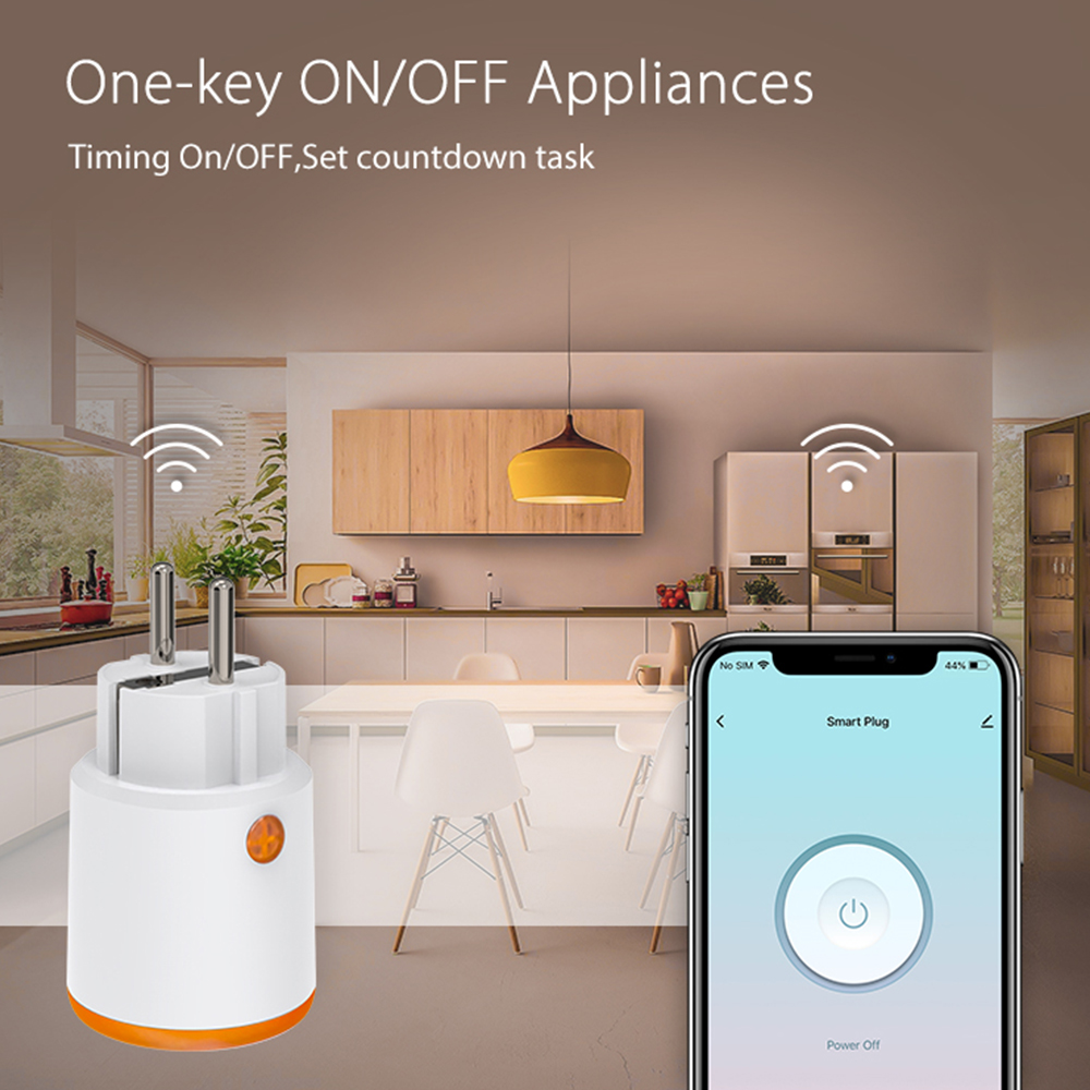 Smart Zigbee Plug Socket 3680W - đánh giá và giá Smart Energy Monitor