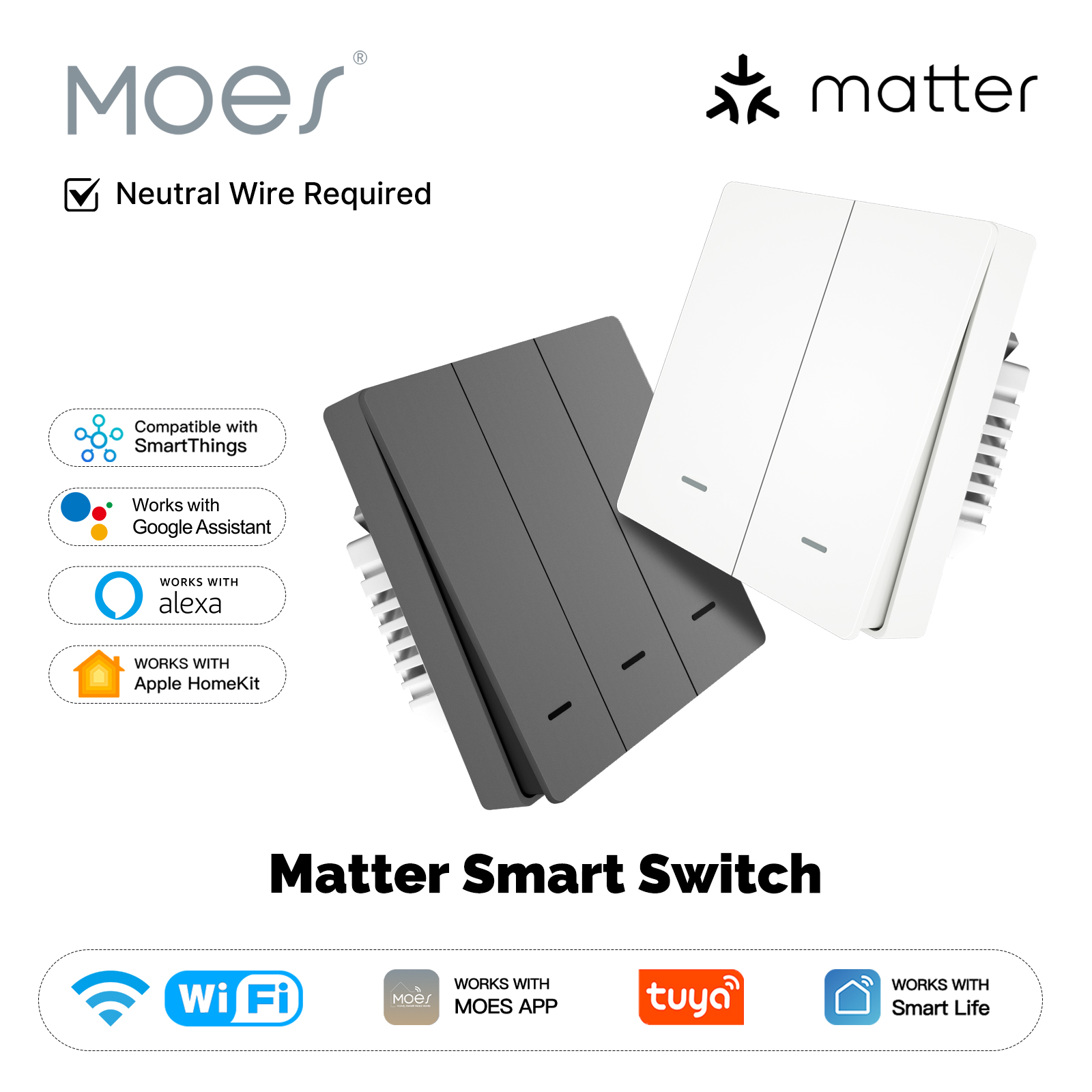 MOES Matter Tuya WiFi Smart Li - đánh giá và giá Smart Home Integration
