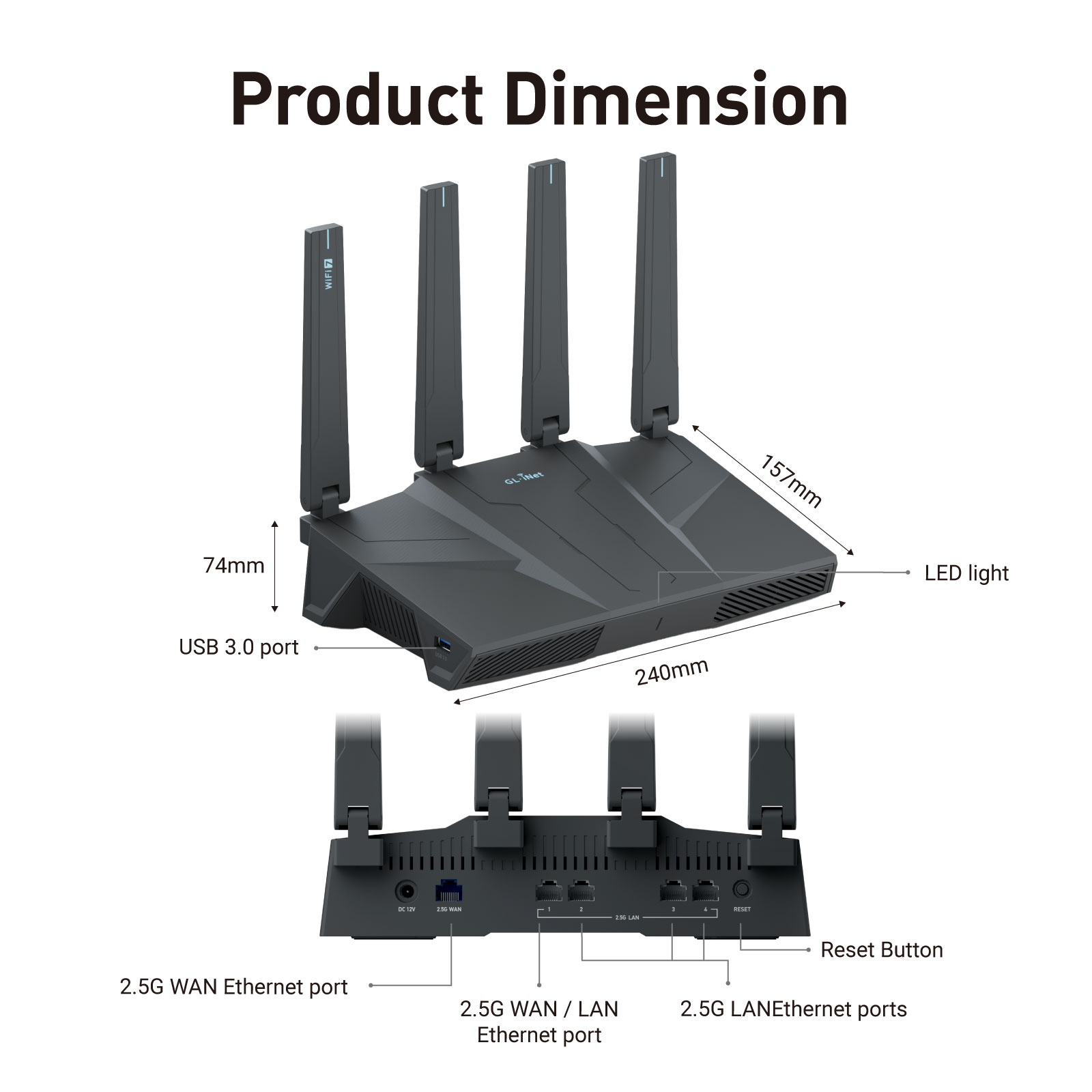 GL.iNet GL-BE6500 (Flint 3e) D - đánh giá và giá Smart Home Router