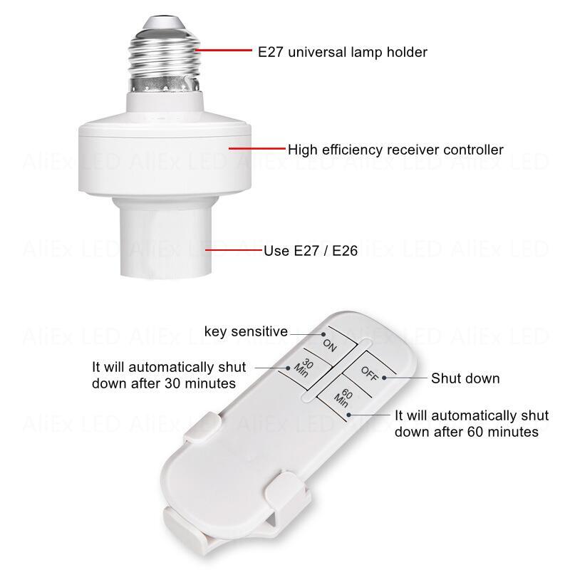 E27 LED Lamp RF 433MHz Smart R - đánh giá và giá Voice Control Light Bulb