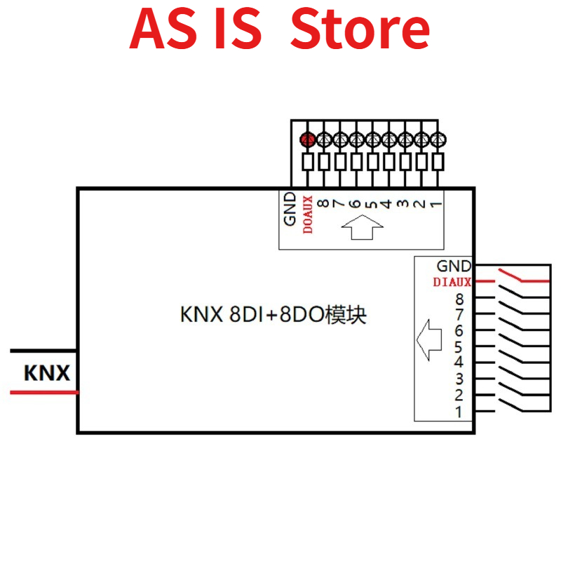 Smart Home KNX I/O Module - 8  - đánh giá và giá Smart Home Knx System